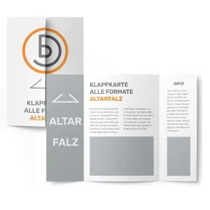 Klappkarte Altarfalz