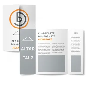 Klappkarte DIN-Formate Altarfalz