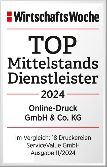 Top Mittelstands Dienstleister 2024 - Online-Druck GmbH & Co. KG