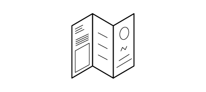Icon Faltblätter